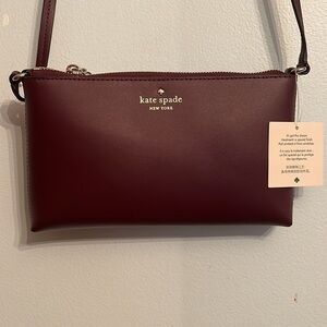 NWT Kate spade ivy street bag Amy crossbody bag cherry woods red maroon new